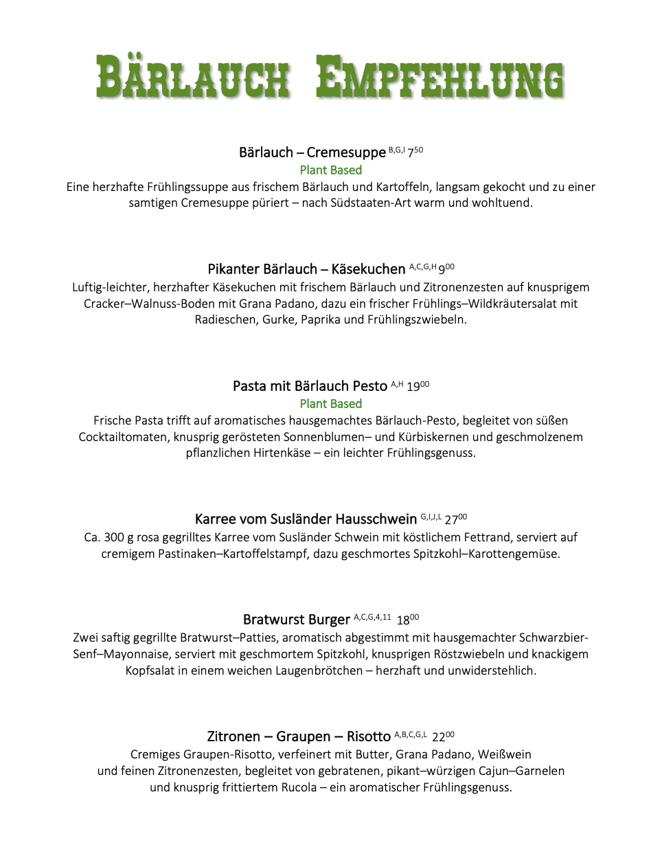 Herbstkarte 2024 Louisiana